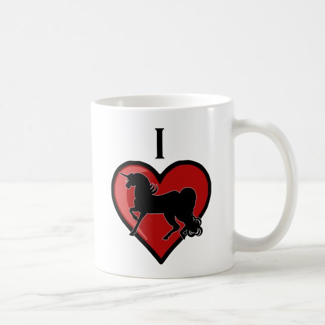 I Heart Unicorns Coffee Mug (Right)