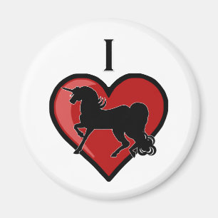I Heart Unicorns Magnet
