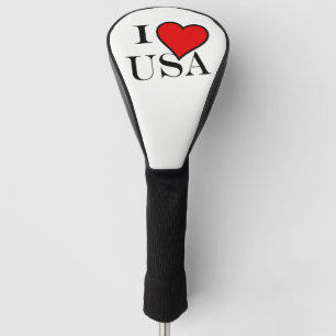 I Heart USA bk dccn Golf Head Cover