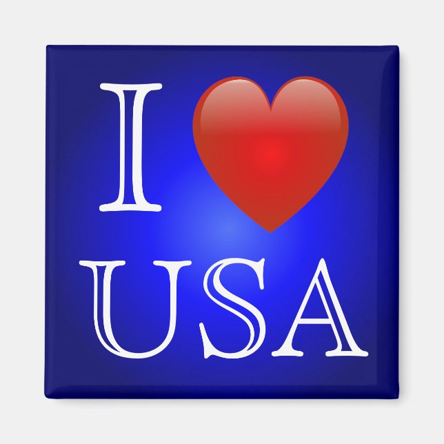 I Heart USA Magnet (Front)