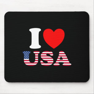 I Heart Usa Mouse Pad