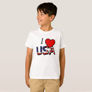 I Heart USA overlay Boys cn T-Shirt