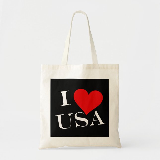 I Heart USA wt btt Tote Bag (Front)