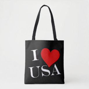 I Heart USA wt stcn Tote Bag