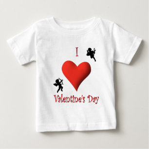 I Heart Valentine's Day Baby T-Shirt