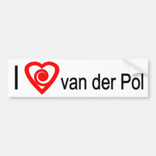 I heart van der Pol Bumper Sticker