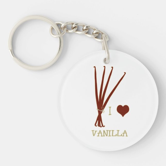 I heart Vanilla Key Ring (Front)
