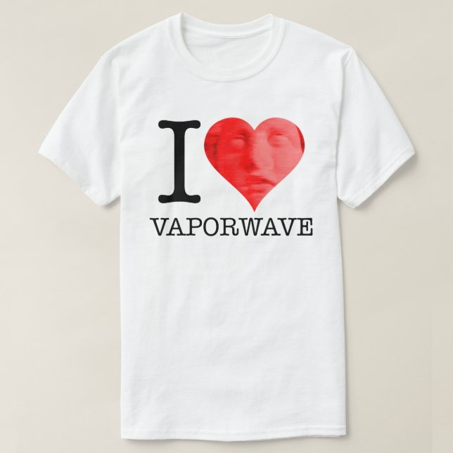 I Heart Vaporwave T-Shirt (Design Front)