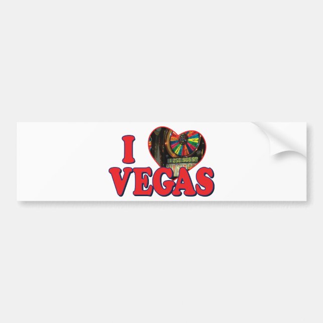 I Heart Vegas Bumper Sticker (Front)