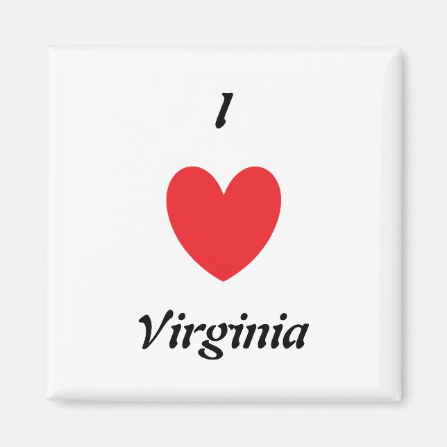 I Heart Virginia Magnet (Front)