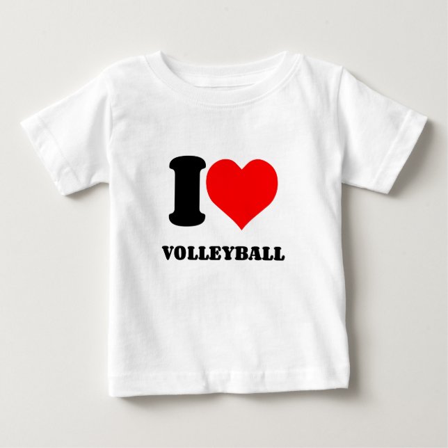 I HEART VOLLEYBALL BABY T-Shirt (Front)