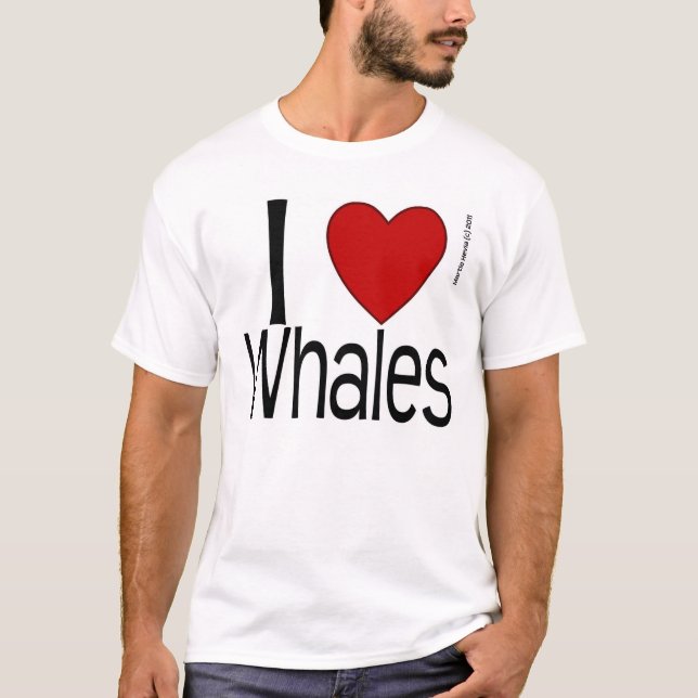 I Heart Whales Shirt (Front)