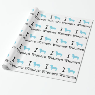 I Heart Wieners Wrapping Paper