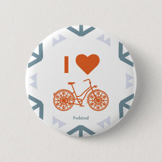 I Heart Winter Biking - Large Pin
