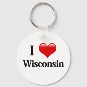 I Heart Wisconsin Key Ring