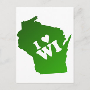 I Heart Wisconsin Postcard
