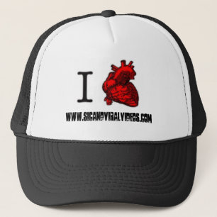 i heart www.sicandviralvideos.com Trucker Hat