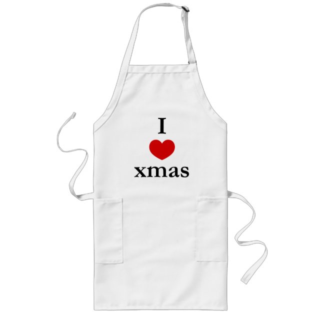 I heart Xmas - Christmas Apron (Front)