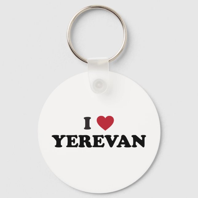 I Heart Yerevan Armenia Key Ring (Front)