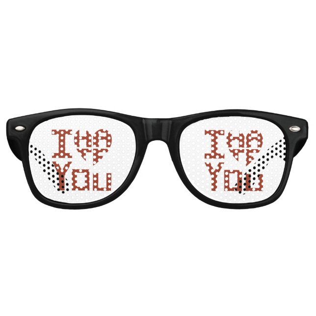I Heart You but I Hate You Retro Sunglasses (Front)