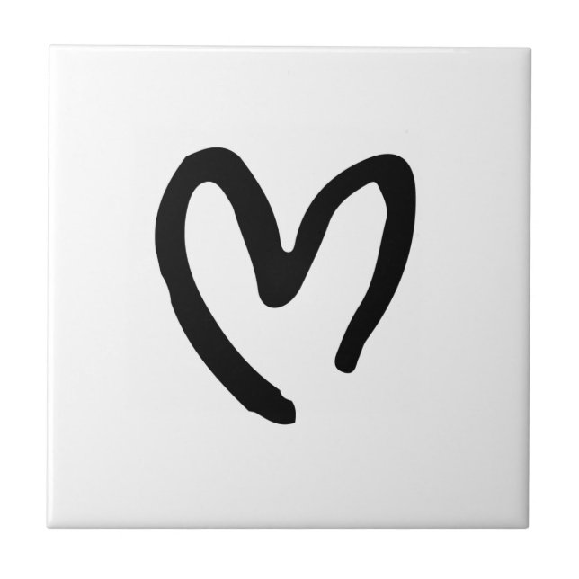 I heart you ceramic tile (Front)