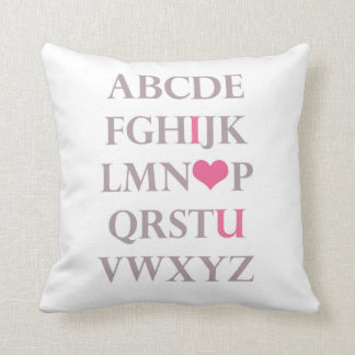 i heart you cushion