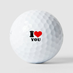 I HEART YOU GOLF BALLS