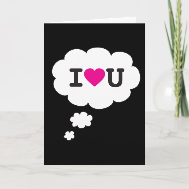 i heart you holiday card (Front)