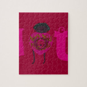 I Heart You Nakupenda Sana Happy Valentine Day Swa Jigsaw Puzzle