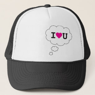 i heart you trucker hat