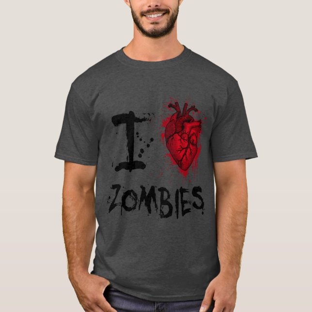 I heart zombies boy T-Shirt (Front)