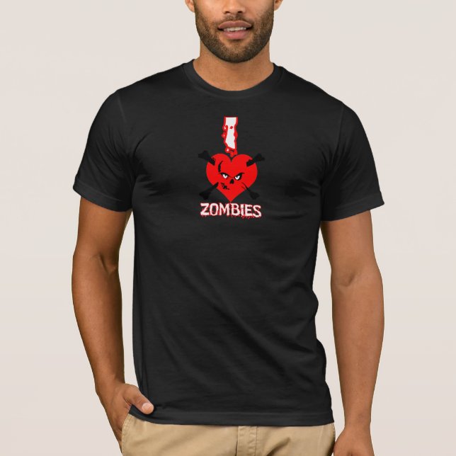 i heart zombies - shirt (Front)