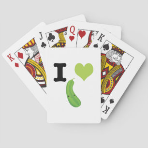 I Heart Zucchini Playing Cards