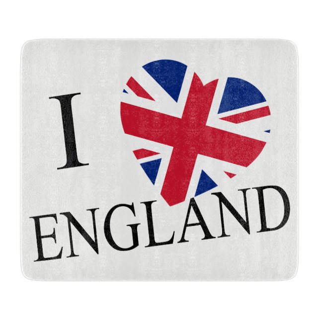 I Heartflag England bk cbcnt Cutting Board (Front)