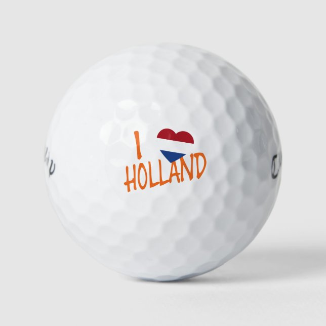 I Heartflag Holland or on wt cwb gbcnt Golf Balls (Front)