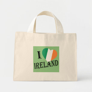 I Heartflag Ireland bk ttcn Mini Tote Bag