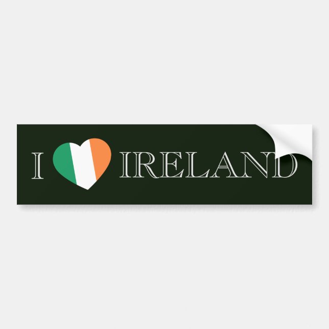 I Heartflag Ireland bscn Bumper Sticker (Front)