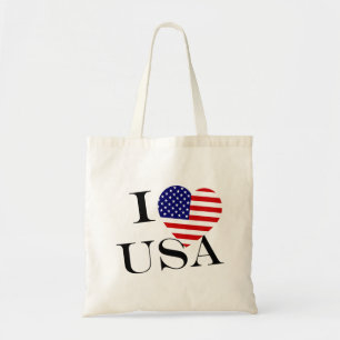 I Heartflag USA bk btcn Tote Bag