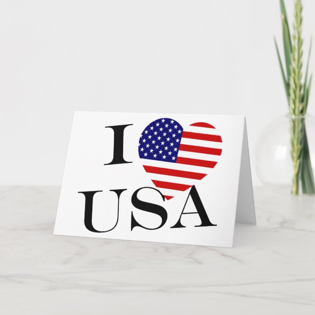 I Heartflag USA bk gct Card (Front)