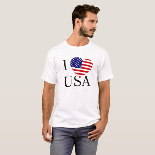 I Heartflag USA Mens cn T-Shirt