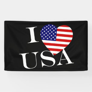 I Heartflag USA wt (h) bnrcn Banner