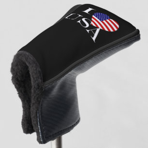 I Heartflag USA wt pccn Golf Head Cover