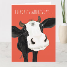 "I Herd it's Father's Day" Card