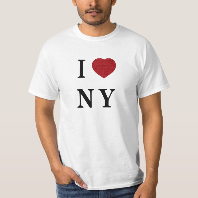 I Hide My Feelings For NY T-Shirt (Front)