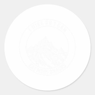 I Hike So I Can Eat More Snacks Funny Hiking  Classic Round Sticker