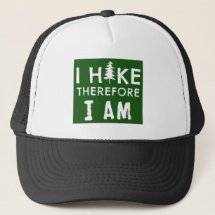 I Hike Therefore I Am Trucker Hat