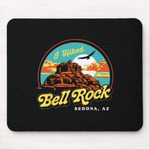I Hiked Bell Rock Retro Sedona Arizona Vintage Hik Mouse Pad