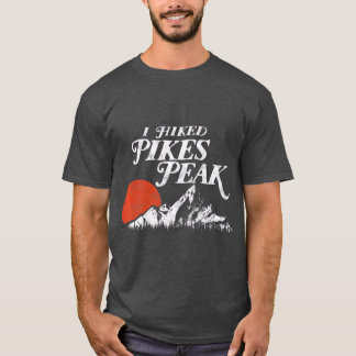 I Hiked Pikes Peak  Retro Souvenir Colorado T-Shirt