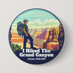 I Hiked The Grand Canyon National Park Arizona 7.5 Cm Round Badge
