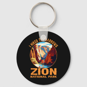 I Hiked The Narrows Zion National Park Hiking Adve Key Ring
